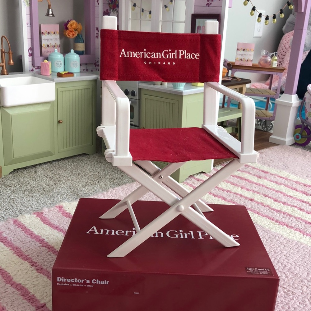 Rare! American Girl Director’s Chair with Box